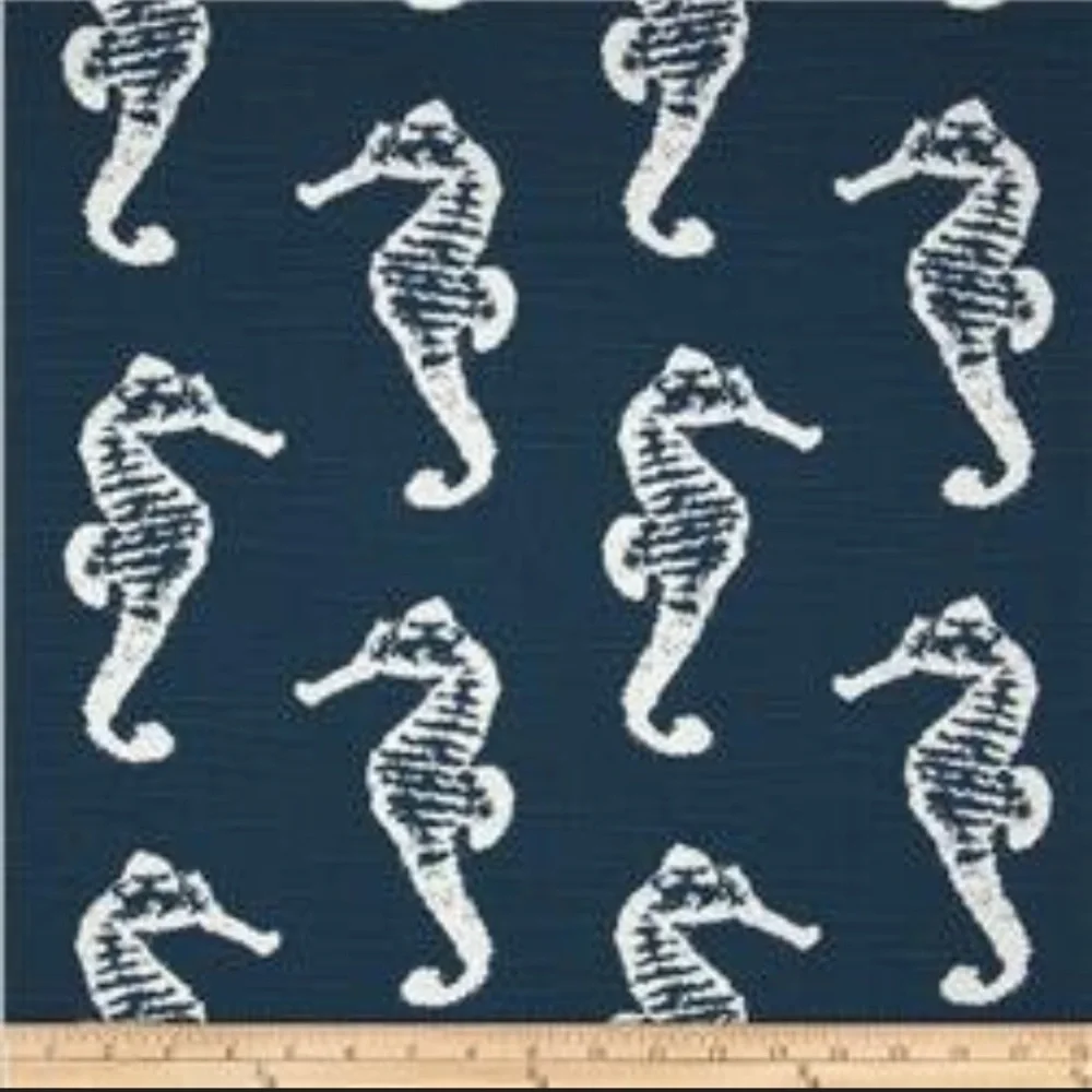 For Your Love of Dogs Navy Seahorse Dog Bed Cover